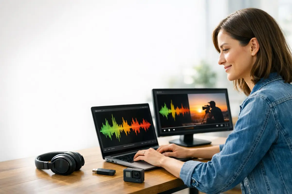 trouvez 4 formats de fichier audio et/ou vidéo.