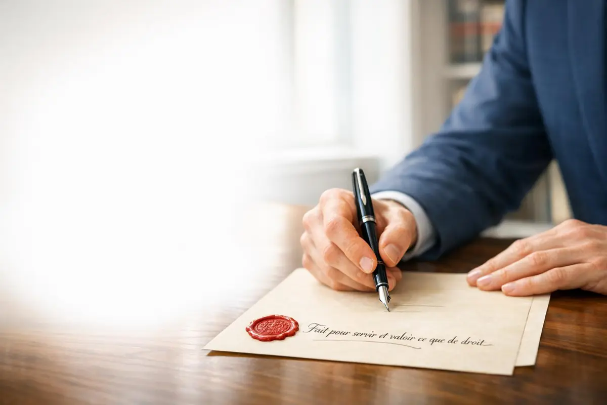 fait pour servir et valoir ce que de droit